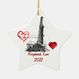 Roughneck Love Ceramic Ornament