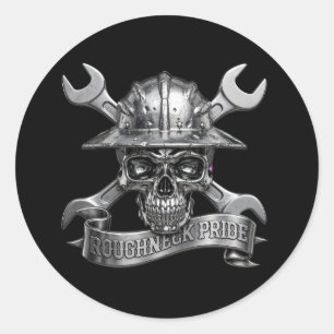 ROUGHNECK PRIDE CLASSIC ROUND STICKER