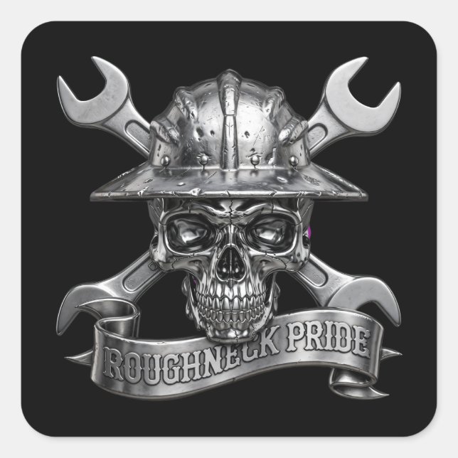 ROUGHNECK PRIDE SQUARE STICKER (Front)