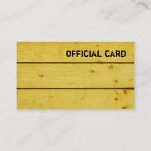 Roughwood (Yellow) Business Card
