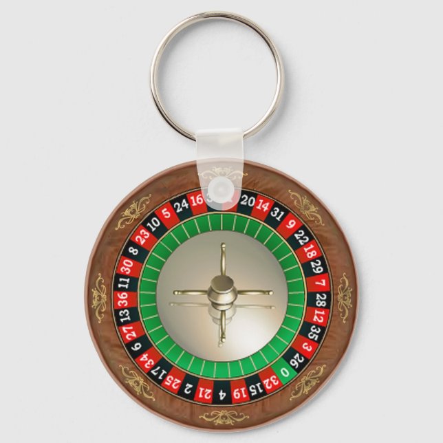 Roulette basic button key chain (Front)