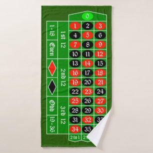 Roulette Bath Towel
