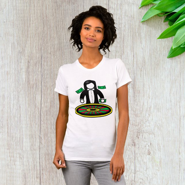 Roulette Dealer Casino Game Womens T-Shirt (Creator Uploaded)