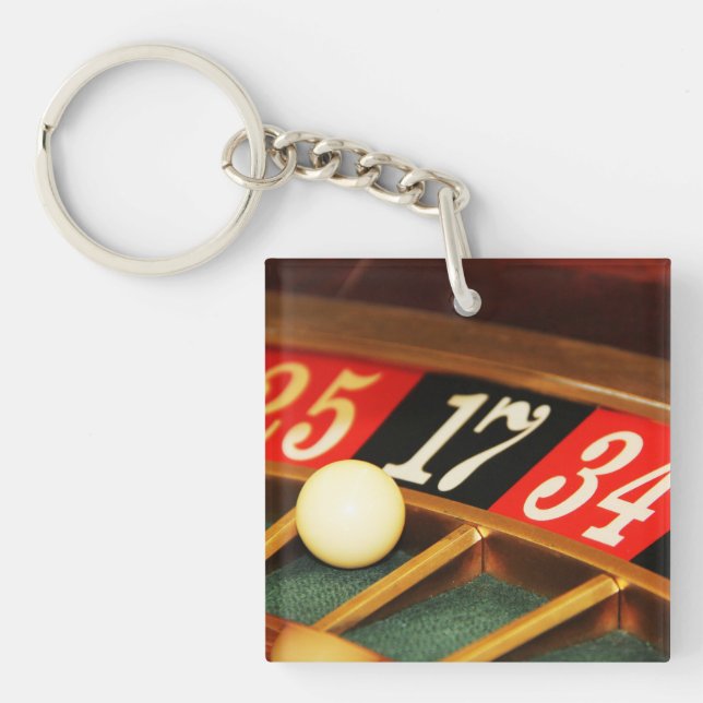 Roulette Game Casino Key Ring (Front)