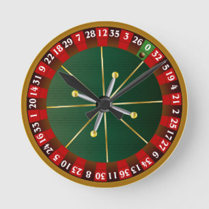 Roulette Round Clock