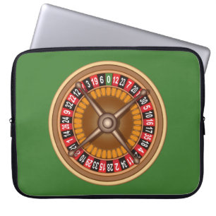 Roulette Wheel custom laptop sleeve