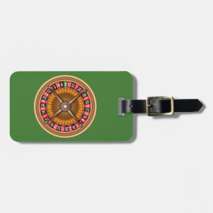 Roulette Wheel custom luggage tag