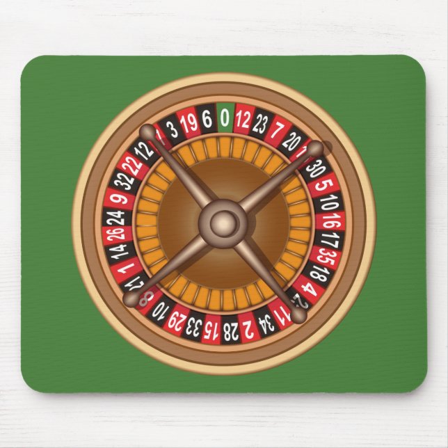Roulette Wheel custom mousepad (Front)