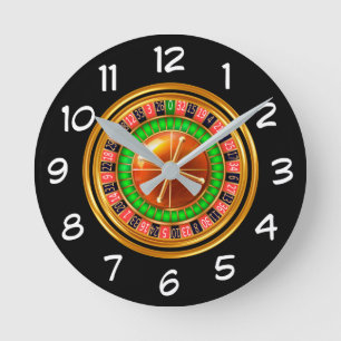 Roulette Wheel Game Room Wall Clocks