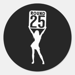 Round 25 classic round sticker