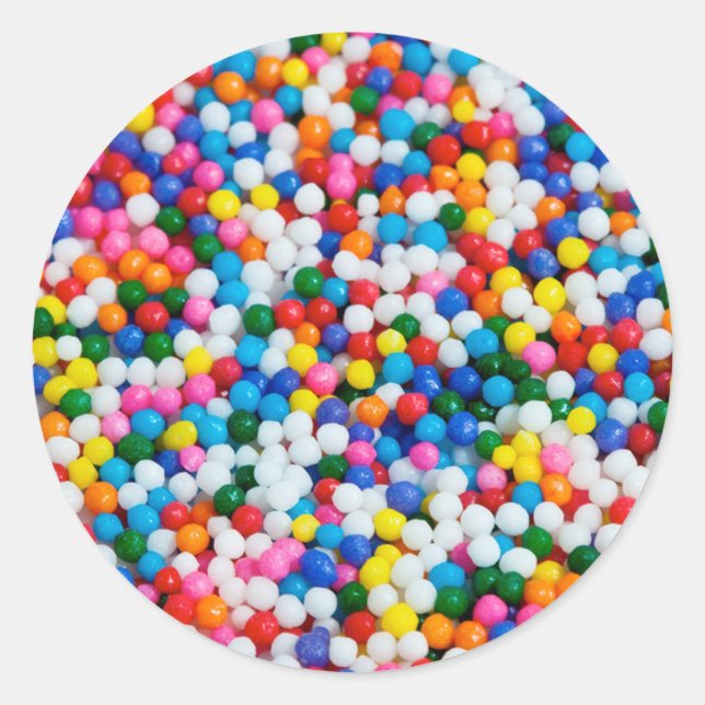 Round 2 Sprinkles Classic Round Sticker (Front)