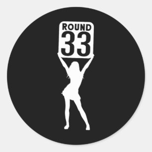 Round 33  classic round sticker
