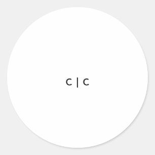 Round, 3 inch classic round sticker