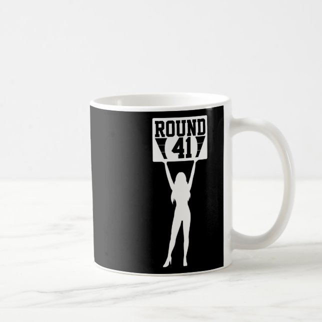 Round 41 Years Old Boxer Bday 41st Birthday Boxing Coffee Mug (Right)