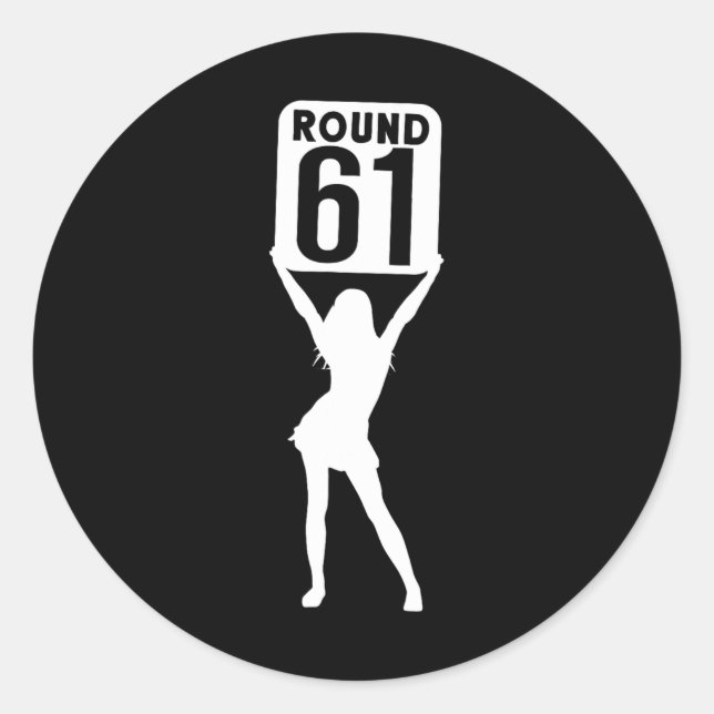 Round 61  classic round sticker (Front)