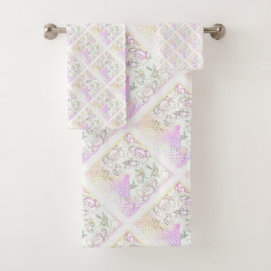 Round About Houses Bath Towel Set