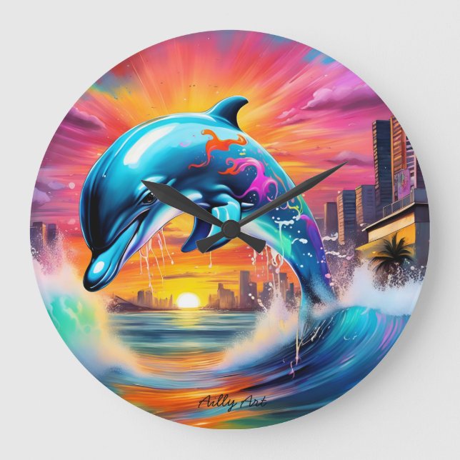 Round Acrylic Wall Clock - Unique Limited Edition  (Front)