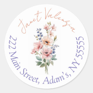 Round address labels