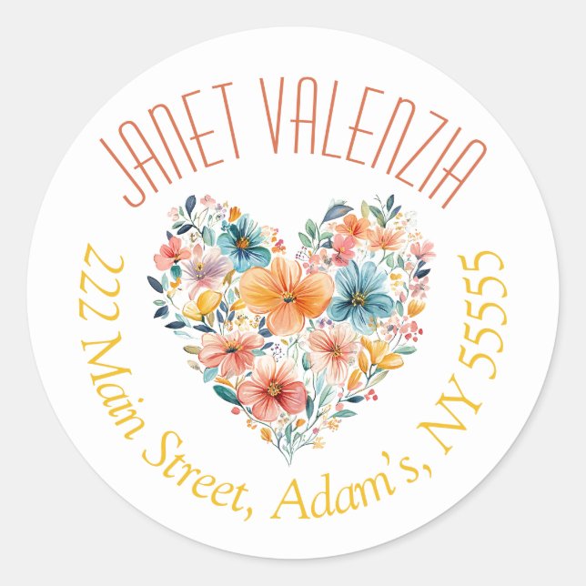 Round address labels (Front)