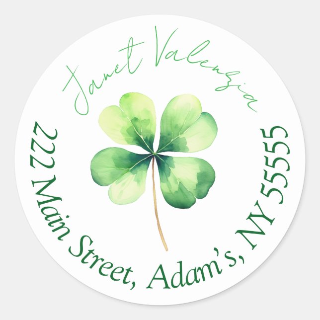 Round address labels (Front)