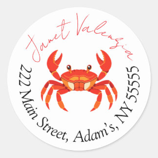 Round address labels