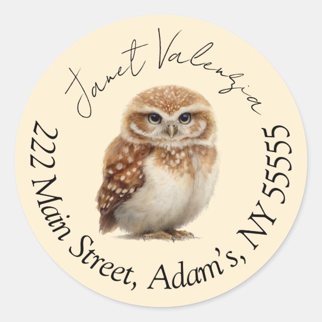 Round address labels (Front)