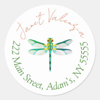 Round address labels
