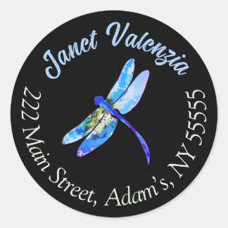 Round address labels