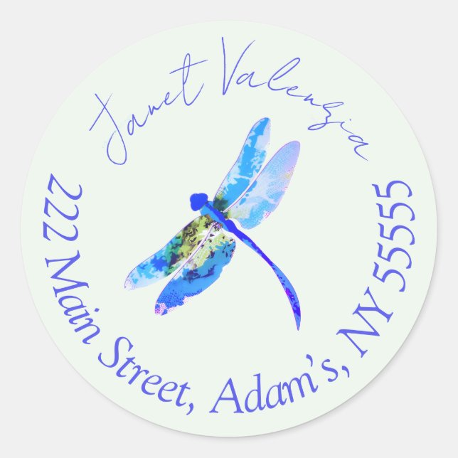 Round address labels (Front)