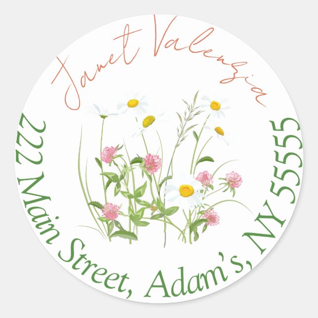 Round address labels (Front)