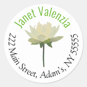 Round address labels