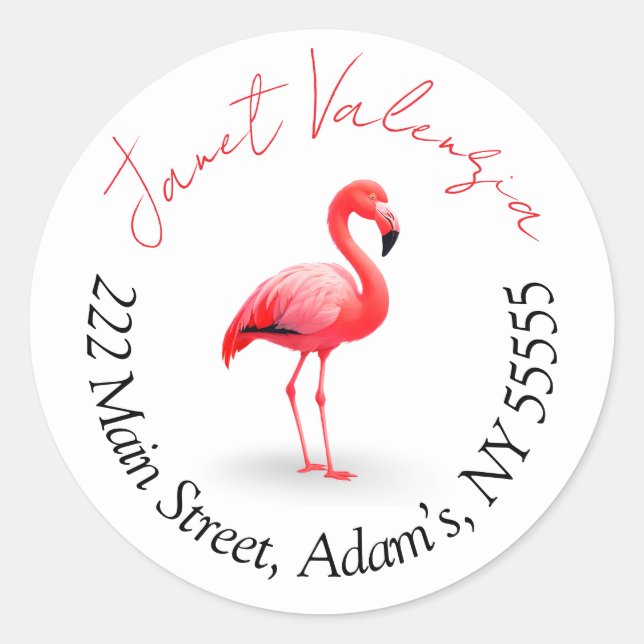 Round address labels (Front)