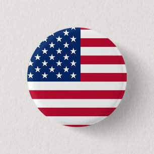 Round American Flag 3 Cm Round Badge