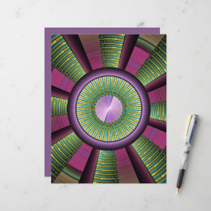 Round And Colourful Modern Decorative Fractal Art