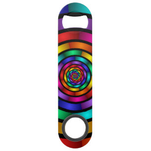 Round and Psychedelic Colourful Modern Fractal Art