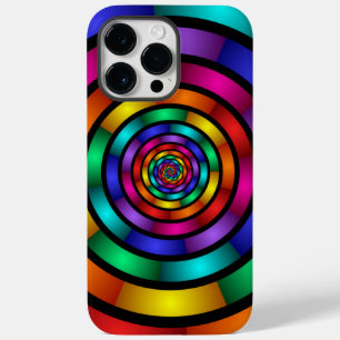 Round and Psychedelic Colourful Modern Fractal Art Case-Mate iPhone 14 Pro Max Case