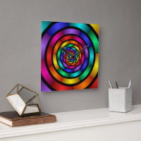 Round and Psychedelic Colourful Modern Fractal Art