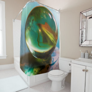 Round and Round Shower Curtain