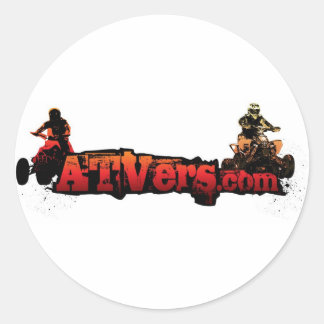 Round ATVers.com Stickers