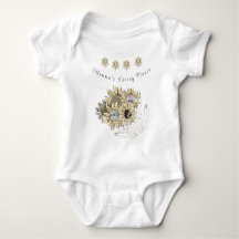 Round Baby Photo Momma's Spring Flower Daisies