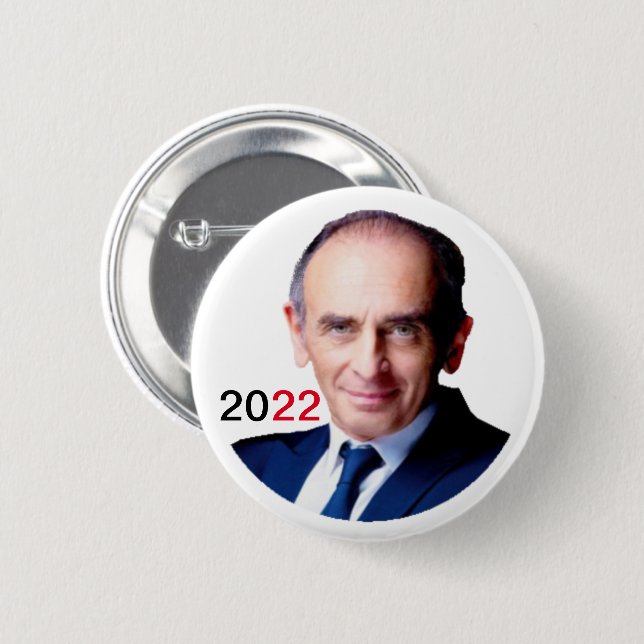 Round Badge 5.7 cm Zemmour 2022 (Front & Back)