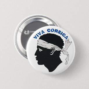 Round Badge, Viva Corsica 6 Cm Round Badge