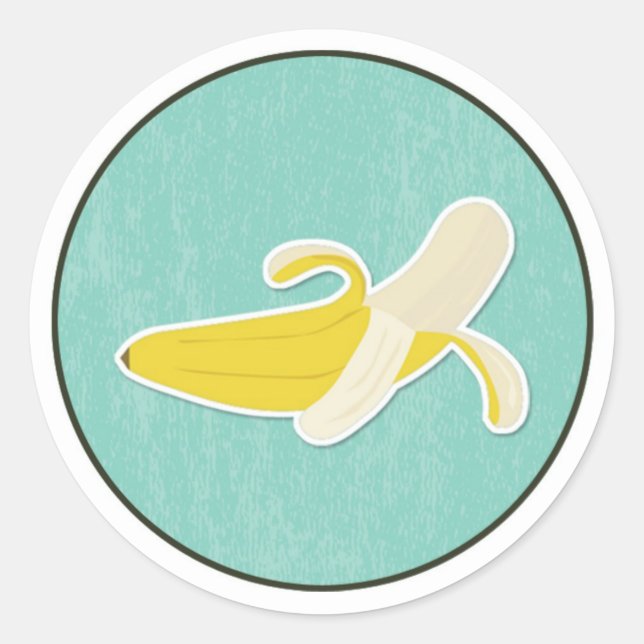 Round Banana Sticker (Front)
