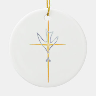 Round Baptismal Ornament