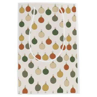Round Baubles Pattern Medium Gift Bag