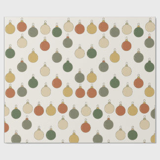 Round Baubles Pattern Wrapping Paper