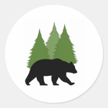 Round Bear Sticker