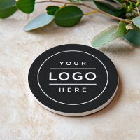 Round Black Custom Business Logo Branded