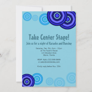 Round Blow V2 5 x 7 inch Invitation