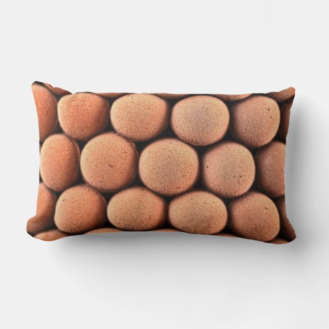 Round brown balls lumbar cushion (Front)